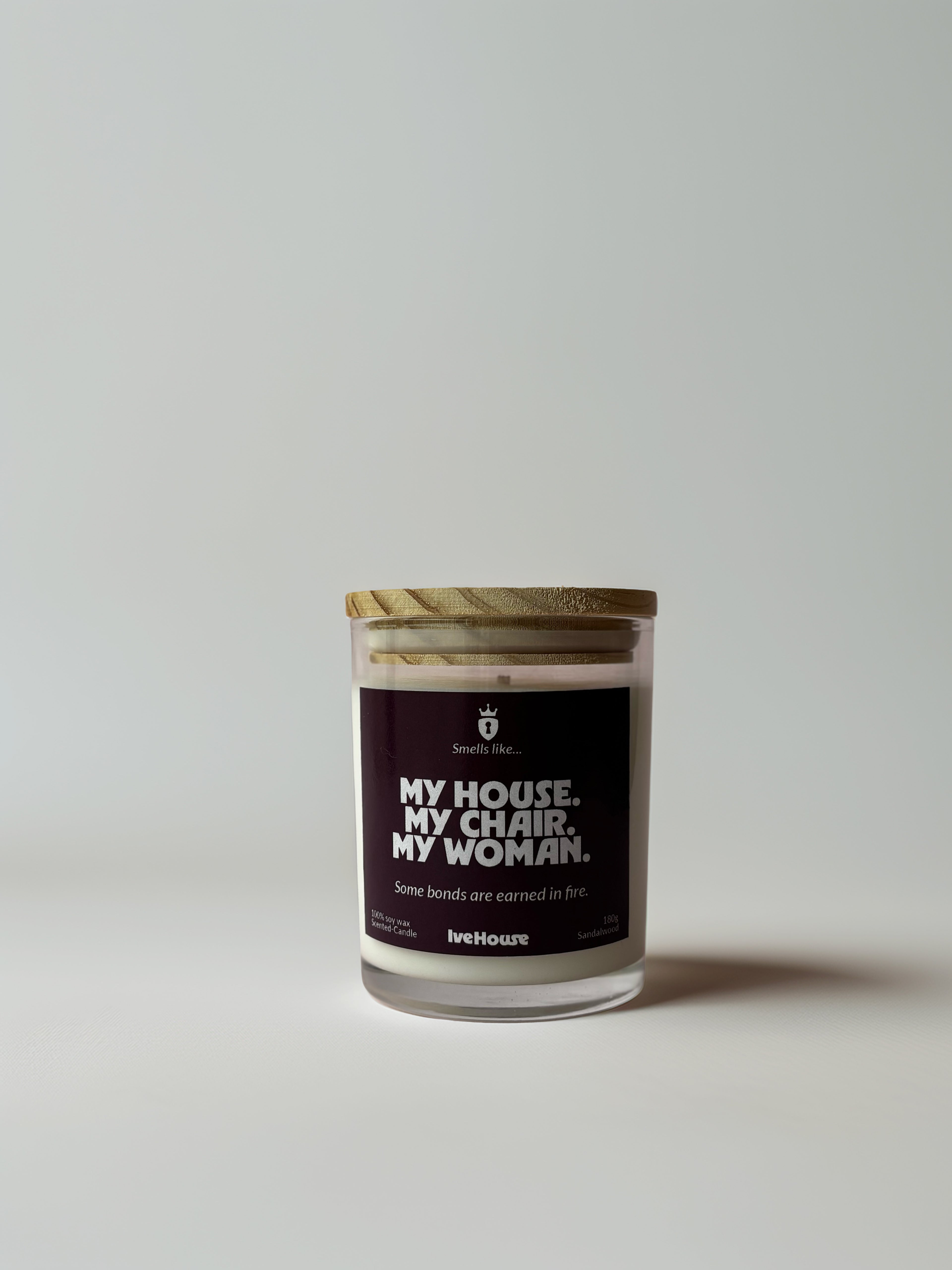 VELA "MY HOUSE. MY CHAIR. MY WOMAN." | FOURTH WING SANDALWOOD 180g